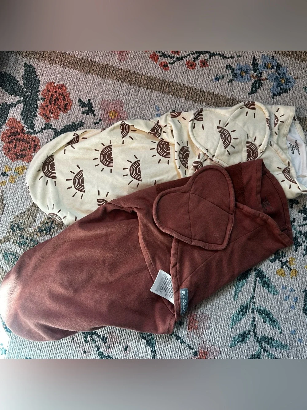 SwaddleMe Monogram Collection Swaddle rising sun